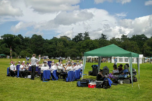 Godalming and Haslemere Town bands at Albury Produce Show